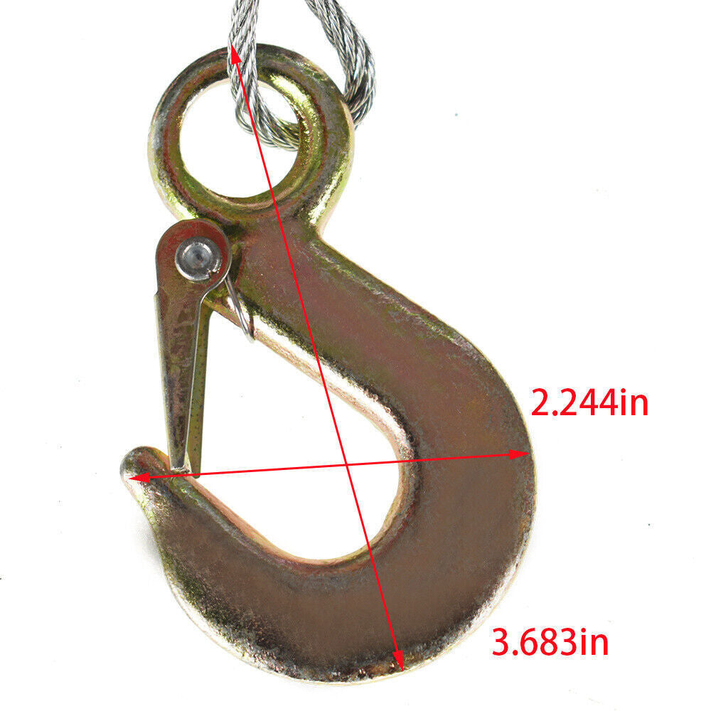 High Carbon Steel Hand 1200lbs Winch Crank Gear Winch Cable Suitable For Trail