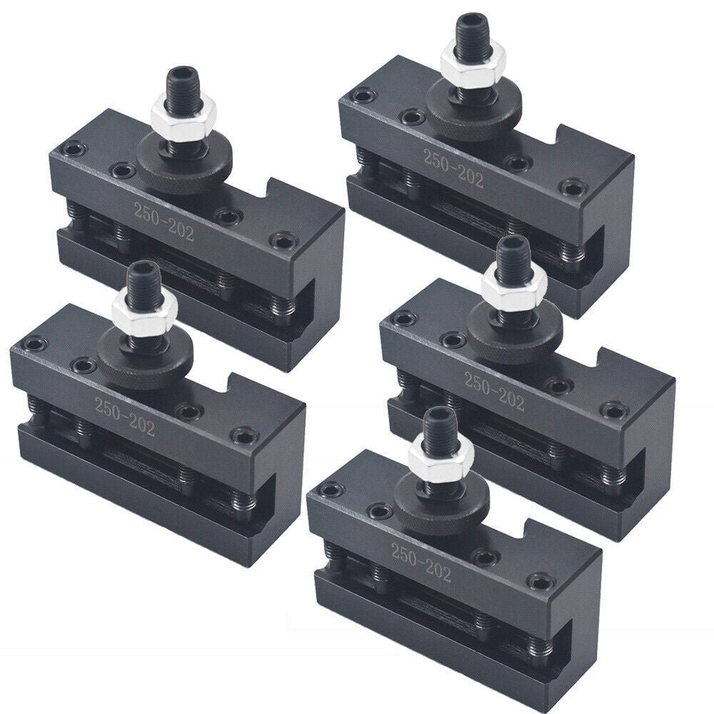 5 Pcs BXA #2 250-202 Quick Change Turning Facing & Boring Tool Post Holder Lathe