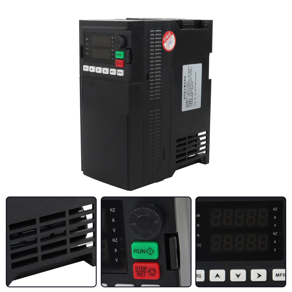 1 To 3 Phase 7.5KW 10HP 220V Variable Frequency Drive Inverter CNC VFD VSD
