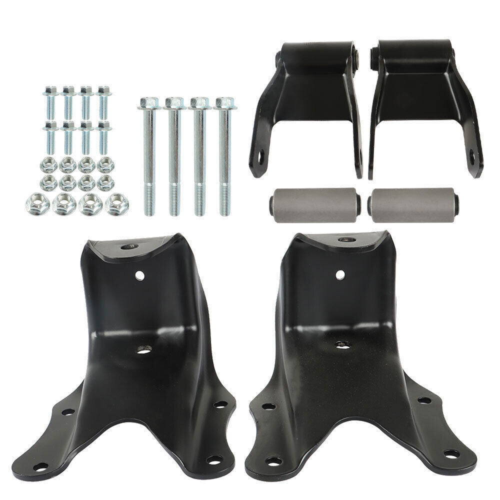Rear Leaf Spring Shackle Bracket Hanger Kit For 1980-1996 Ford F150 F250