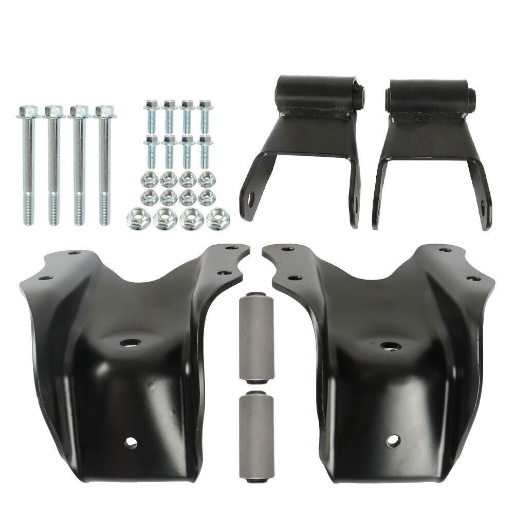 Rear Leaf Spring Shackle Bracket Hanger Kit For 1980-1996 Ford F150 F250