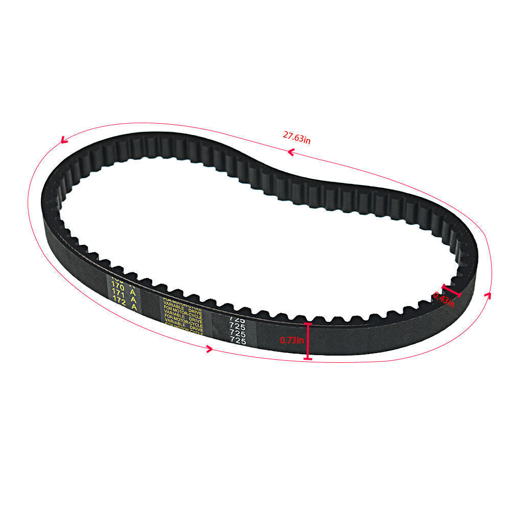 3 × Go Kart Drive Belt 725 for 30 Series torque converter New 3 belts