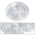 5 Pack Flowers Pot 12'' Plastic Clear Reusable Sturdy Saucer Plant Drip Trays
