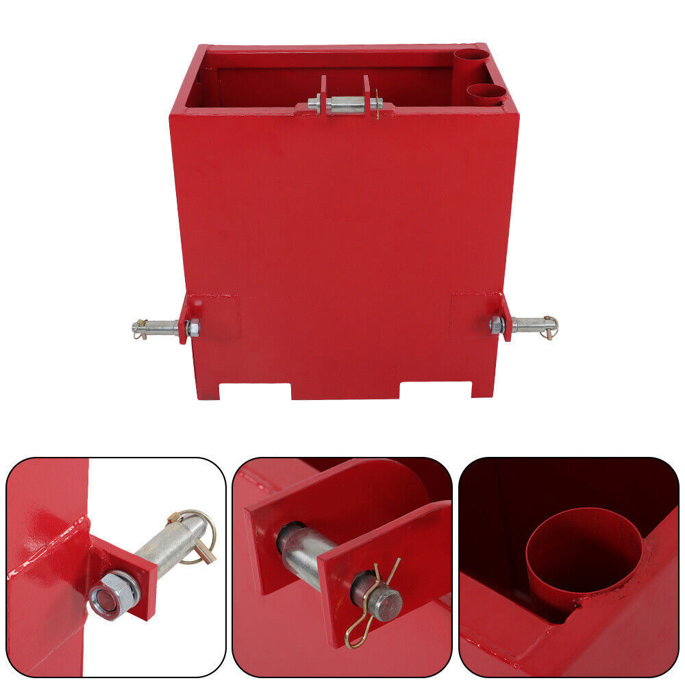 3 Point Hitch Ballast Box W/ 2'' Quick Hitch Receiver For 3 Point Cat 1 800LBS