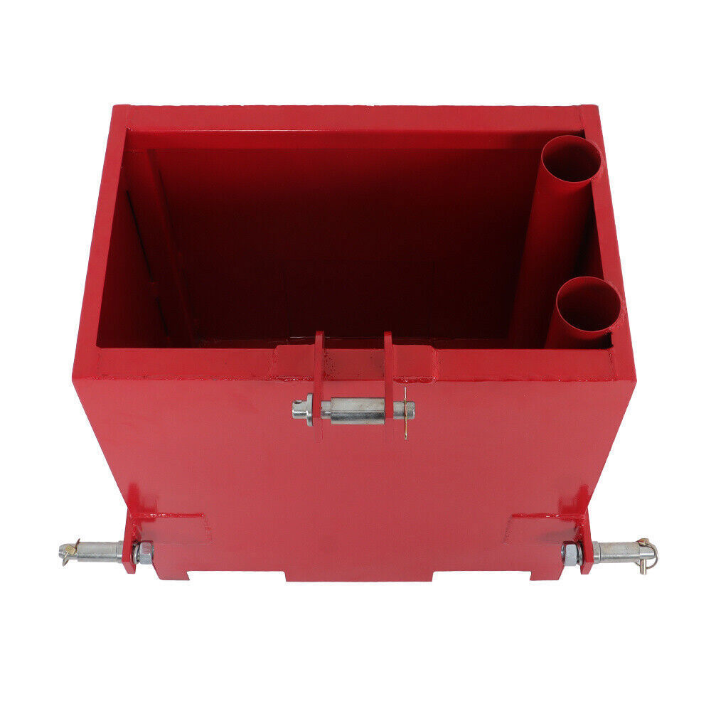 3 Point Hitch Ballast Box W/ 2'' Quick Hitch Receiver For 3 Point Cat 1 800LBS