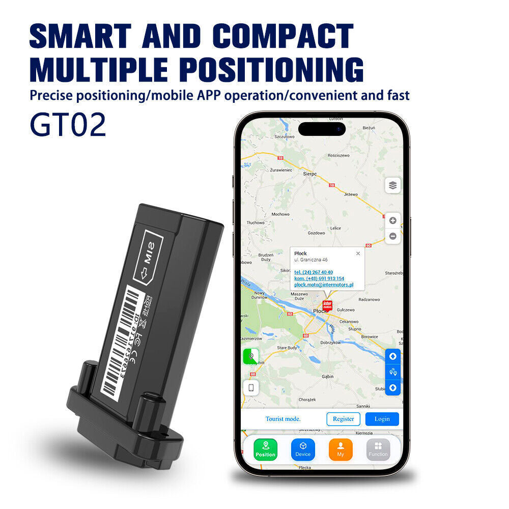 GT02 GPS Tracker 4G LTE Real-Time Location Device for Car Motorcycle Truck Taxi
