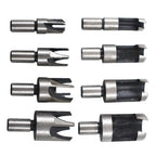 High Quality Wood Plug Hole Cutter Dowel Maker Cutting Shank Drill Bit Set 8 Pcs