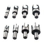 High Quality Wood Plug Hole Cutter Dowel Maker Cutting Shank Drill Bit Set 8 Pcs