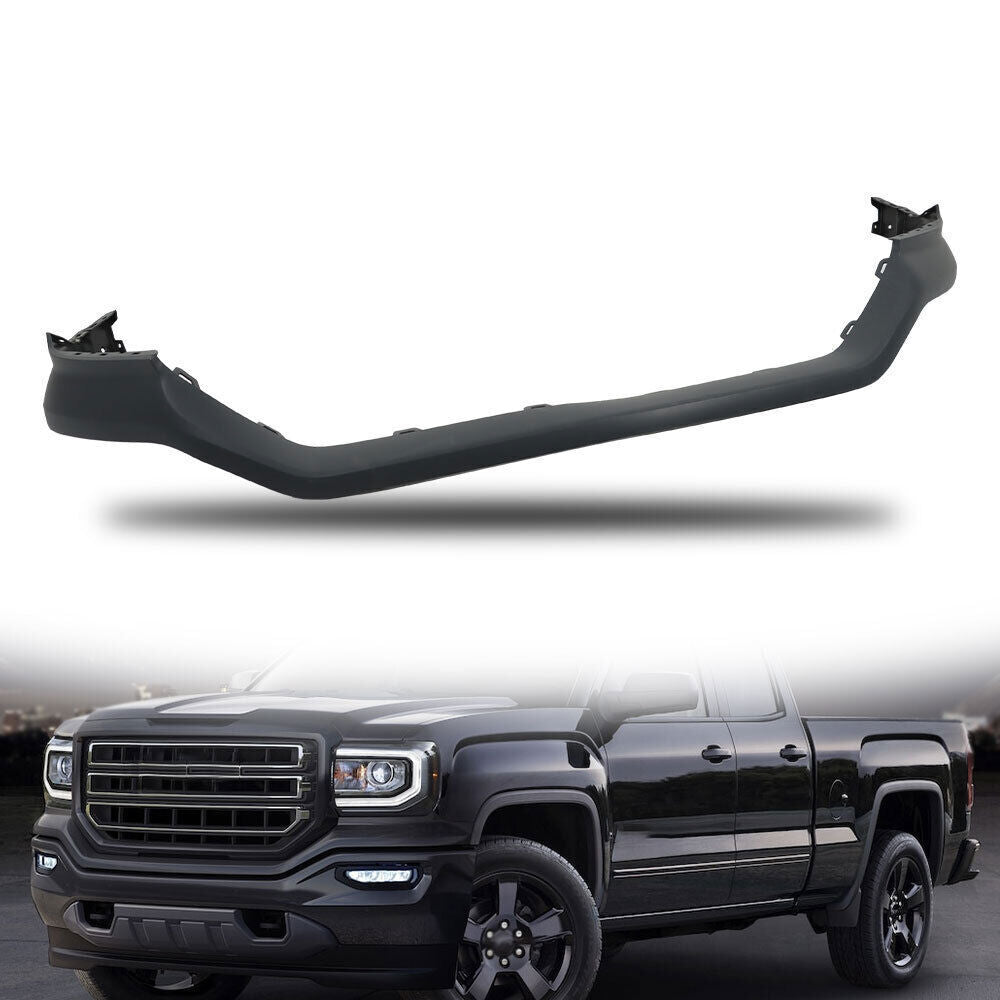 Front Upper Bumper Cover Primed For 2016-2018 GMC Sierra 1500 23496760