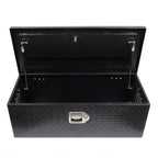 Aluminum Black  Tool Box For Pickup Trailer Truck Storage 30 Inch