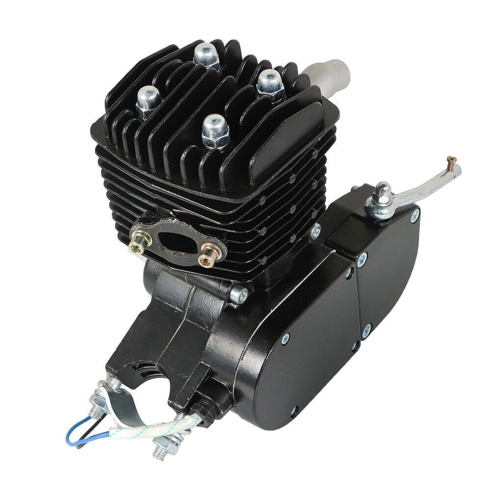 80cc 2 Stroke Motorized Motorised Bicycle Bike Cycle Gas Engine Motor Black