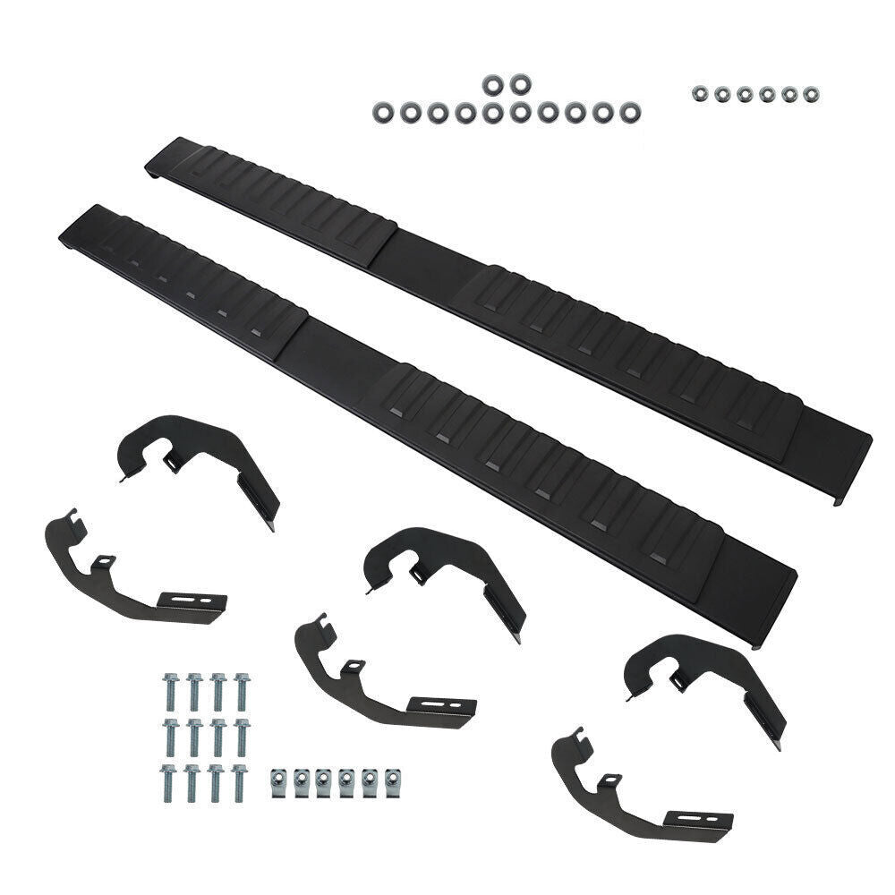 Running Boards For 2007-2018 Silverado Double/Extended Cab 6" Step Bars