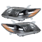 Right+Left Headlight For 2007-2009 Toyota Camry Projector Assembly Black