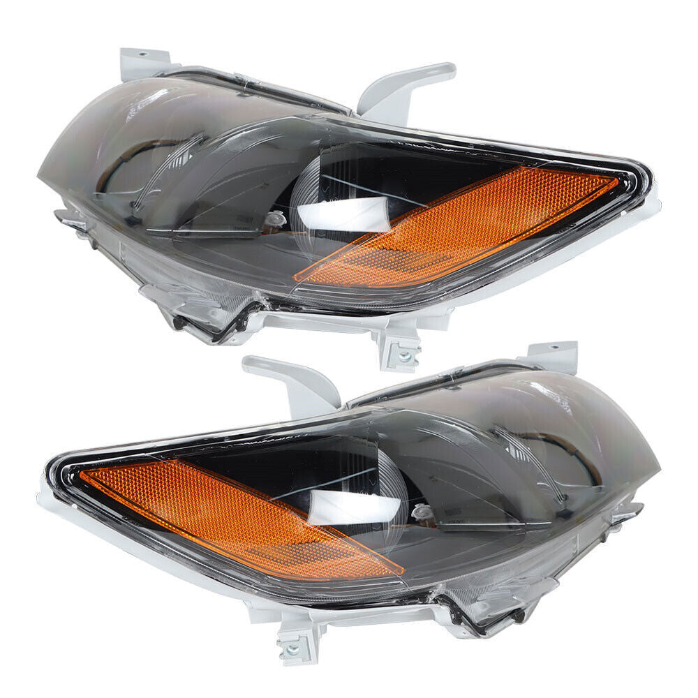 Right+Left Headlight For 2007-2009 Toyota Camry Projector Assembly Black