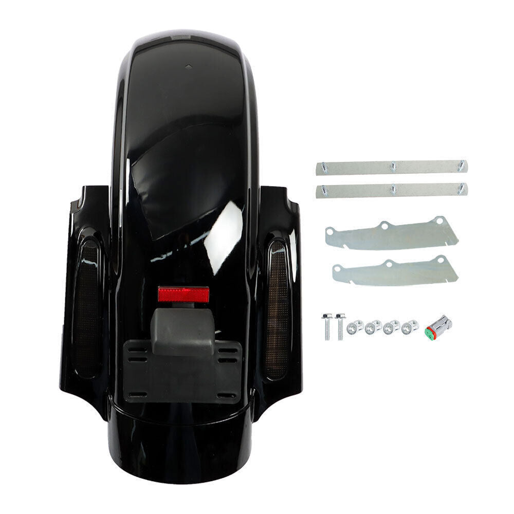 CVO Style Rear Fender System W/ LED For Touring 2009-2013 Road King Street Glide