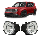 Right+Left Headlights For 2015-2018 Jeep Renegade Projector Halogen Type