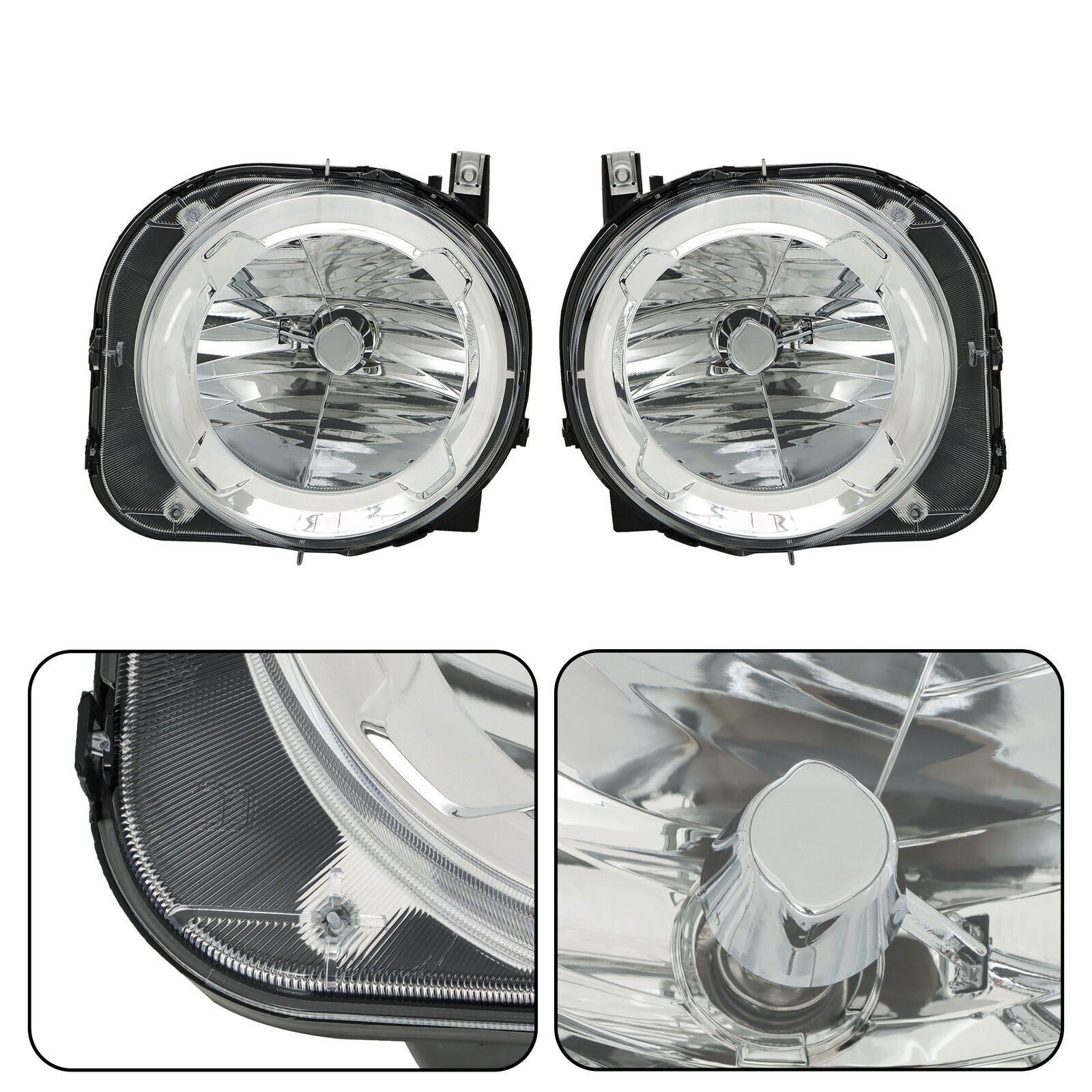 Right+Left Headlights For 2015-2018 Jeep Renegade Projector Halogen Type
