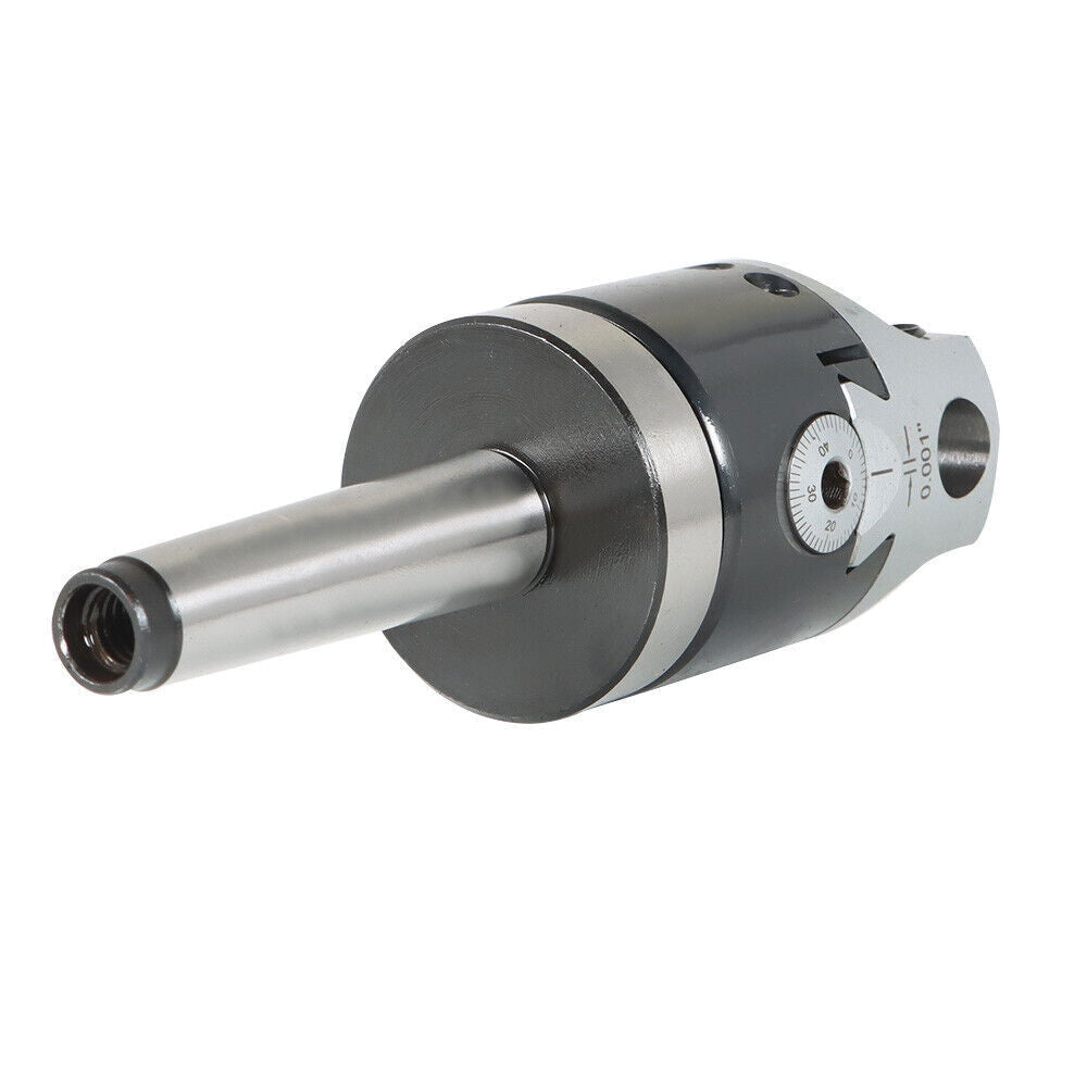 2" Boring Head (7/8-20) With MT2 Shank and 9Pcs 1/2" Shank Boring Bar Set