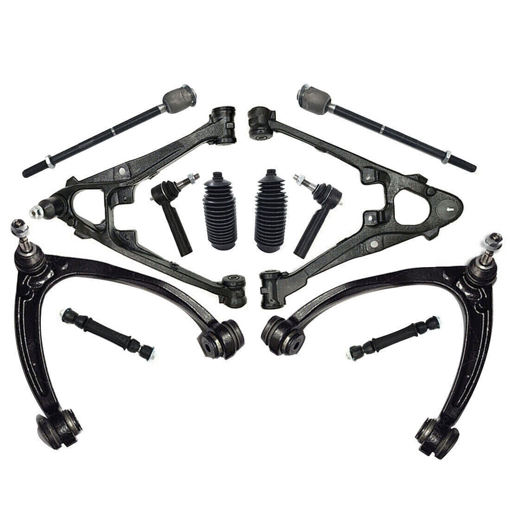 Front Upper Lower Control Arm Tierod Kit For 2007-2013 GMC YUKON XL 1500