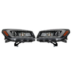 Right+Left Side Headlight For 2013-2016 GMC Acadia Halogen+LED Headlamp