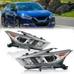 Left+Right Headlight For 2016-2018 Nissan Maxima Full LED 260604RF4B