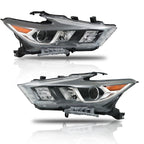 Left+Right Headlight For 2016-2018 Nissan Maxima Full LED 260604RF4B