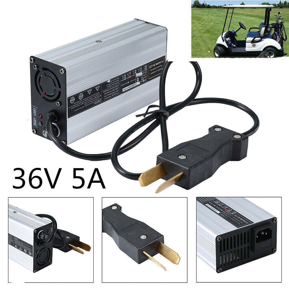 36V 5A Golf Cart Crowfoot Plug Battery Charger for Club Car DS E-Z-GO TXT Models