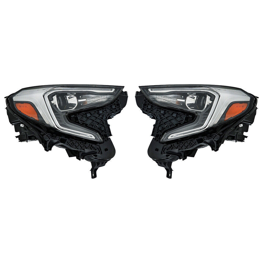 Passenger&Driver HID Headlight Assembly For 2018-2021 GMC Terrain Clear