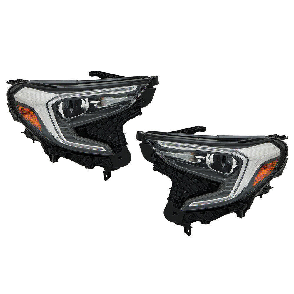 Passenger&Driver HID Headlight Assembly For 2018-2021 GMC Terrain Clear