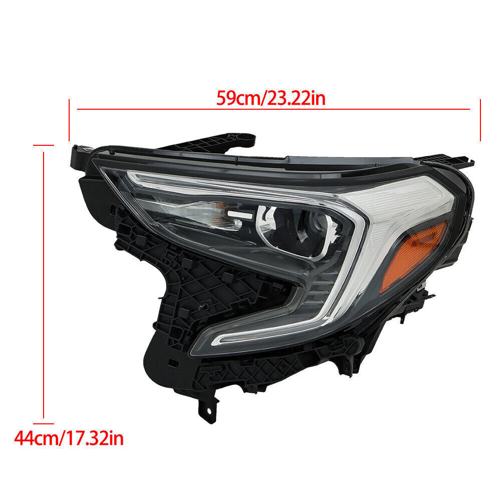 Passenger&Driver HID Headlight Assembly For 2018-2021 GMC Terrain Clear