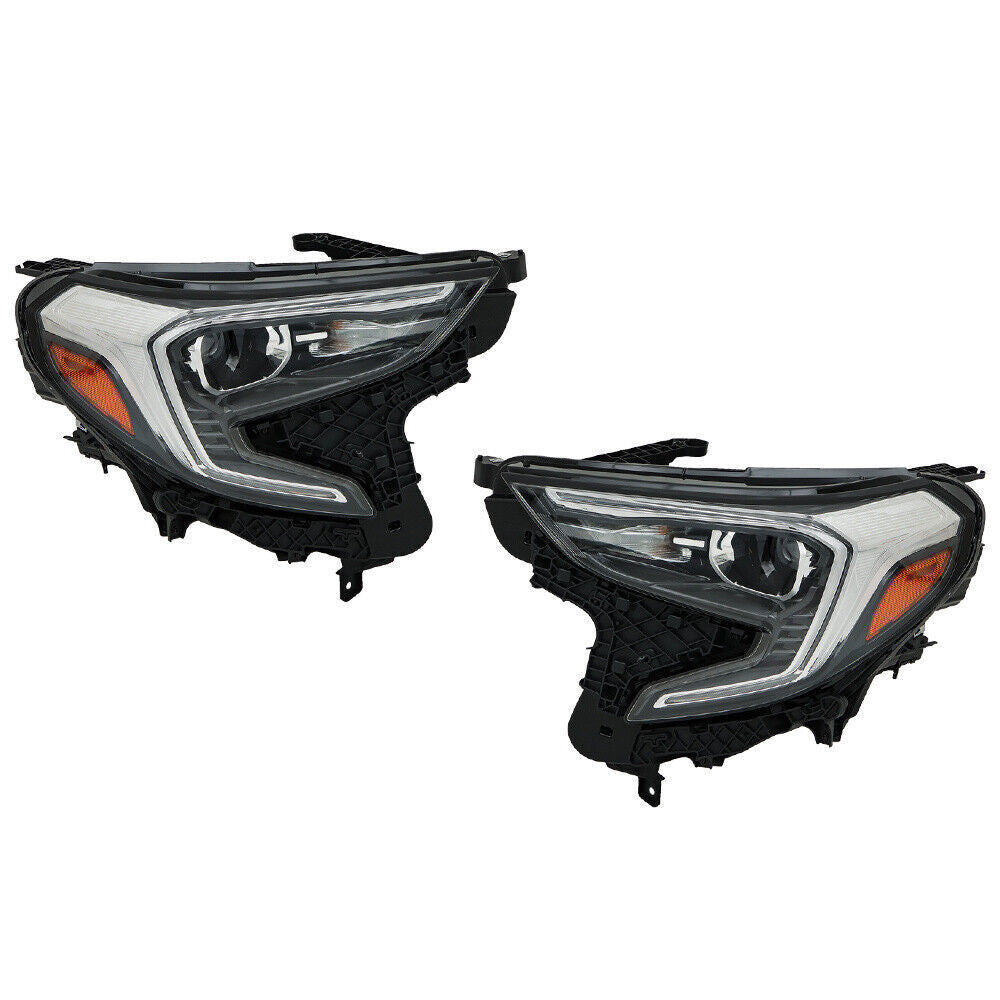 Passenger&Driver HID Headlight Assembly For 2018-2021 GMC Terrain Clear
