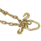 V-Chain Bridle w/ 8" Medium J Hooks, T- Hook & J-Hook w/Grab Hooks 5/16''x3' G70