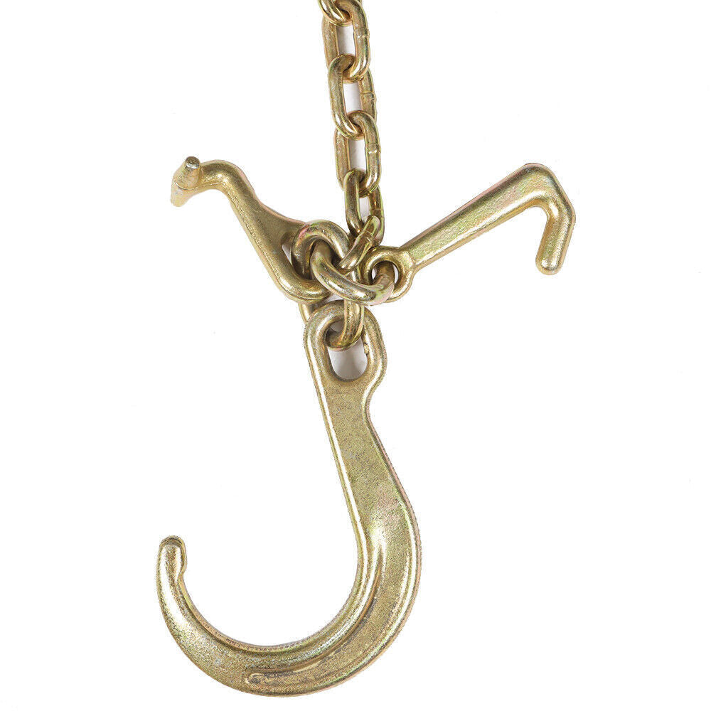 V-Chain Bridle w/ 8" Medium J Hooks, T- Hook & J-Hook w/Grab Hooks 5/16''x3' G70