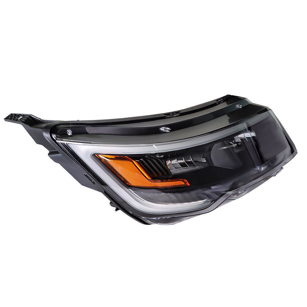 Right Headlight For 16-18 Ford Explorer Sport Halogen W/LED DRL Halogen