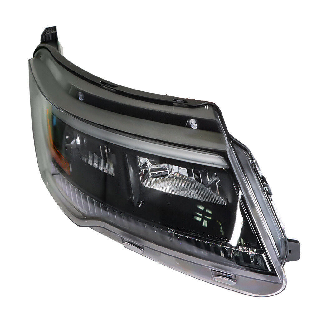 Right Headlight For 16-18 Ford Explorer Sport Halogen W/LED DRL Halogen