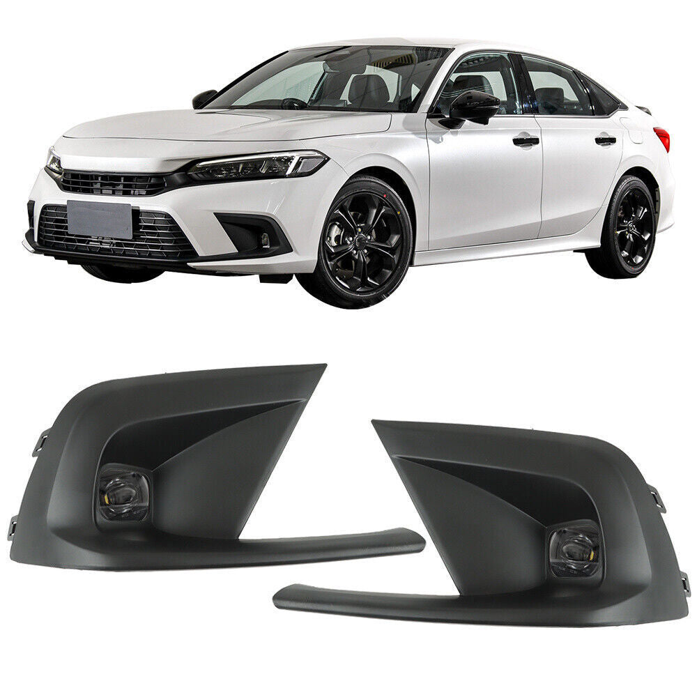 Front LED Fog Lights Lamp For 2022-2023 Honda Civic w/ Switch Left&Right