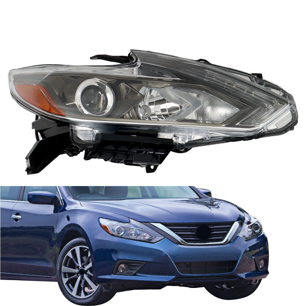 Right Headlight For 2016 2017 2018 Nissan Altima LED Type Chrome Housing
