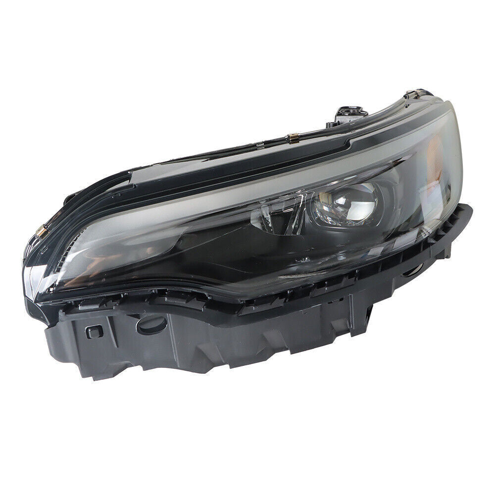 Left Headlight For 2019-2022 Jeep Cherokee Black Housing LED W/Ballast