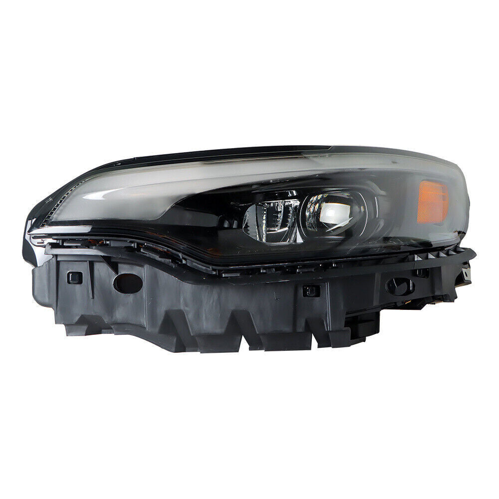 Left Headlight For 2019-2022 Jeep Cherokee Black Housing LED W/Ballast