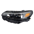Left Headlight For 2019-2022 Jeep Cherokee Black Housing LED W/Ballast