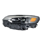 Left Headlight For 2019-2022 Jeep Cherokee Black Housing LED W/Ballast