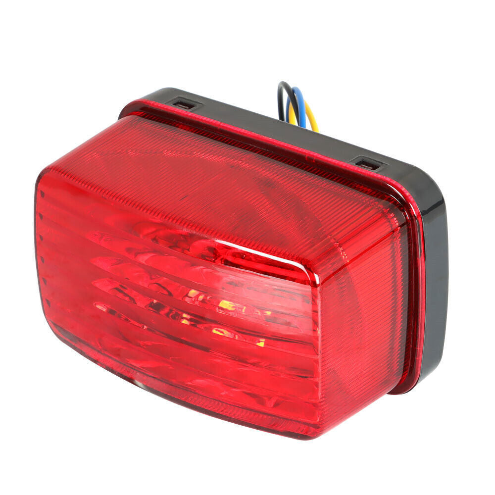 Red LED Lens Tail Light Braking Lamp For Yamaha Rhino 660 YXR660 2004-2007 ATV