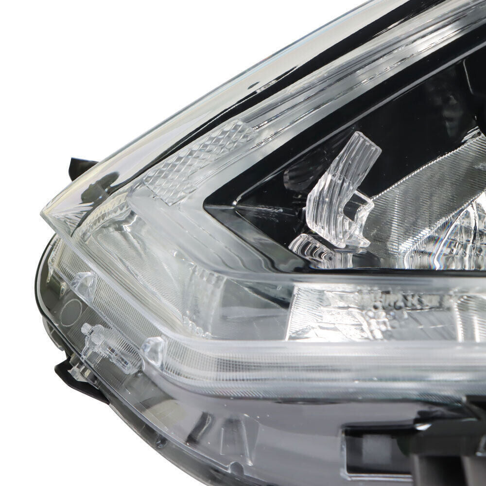 Right+Left Headlight For 2014-2016 Nissan Rogue Halogen Chrome Housing