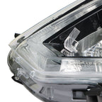Right+Left Headlight For 2014-2016 Nissan Rogue Halogen Chrome Housing
