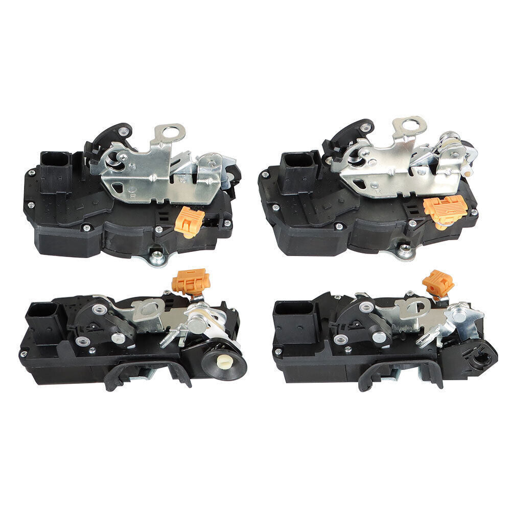 Front + Rear Door Lock Actuators For GMC Chevrolet Cadillac 2007-09 4Pcs