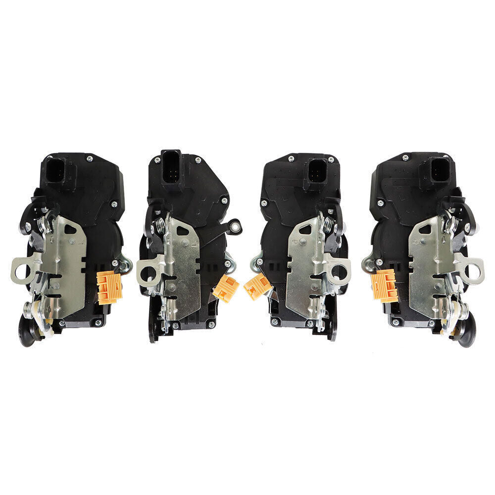Front + Rear Door Lock Actuators For GMC Chevrolet Cadillac 2007-09 4Pcs