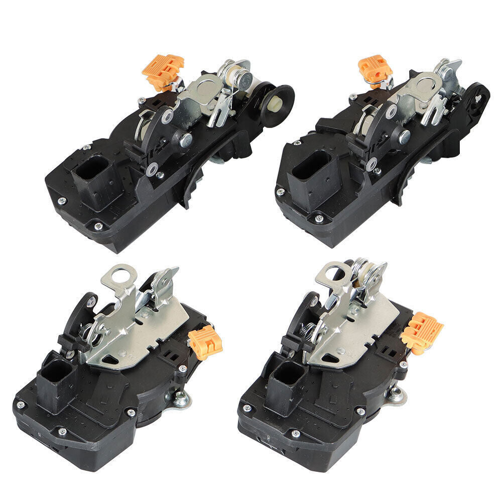 Front + Rear Door Lock Actuators For GMC Chevrolet Cadillac 2007-09 4Pcs