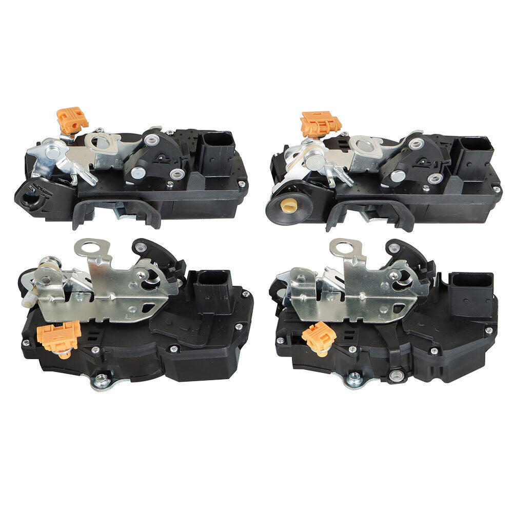 Front + Rear Door Lock Actuators For GMC Chevrolet Cadillac 2007-09 4Pcs