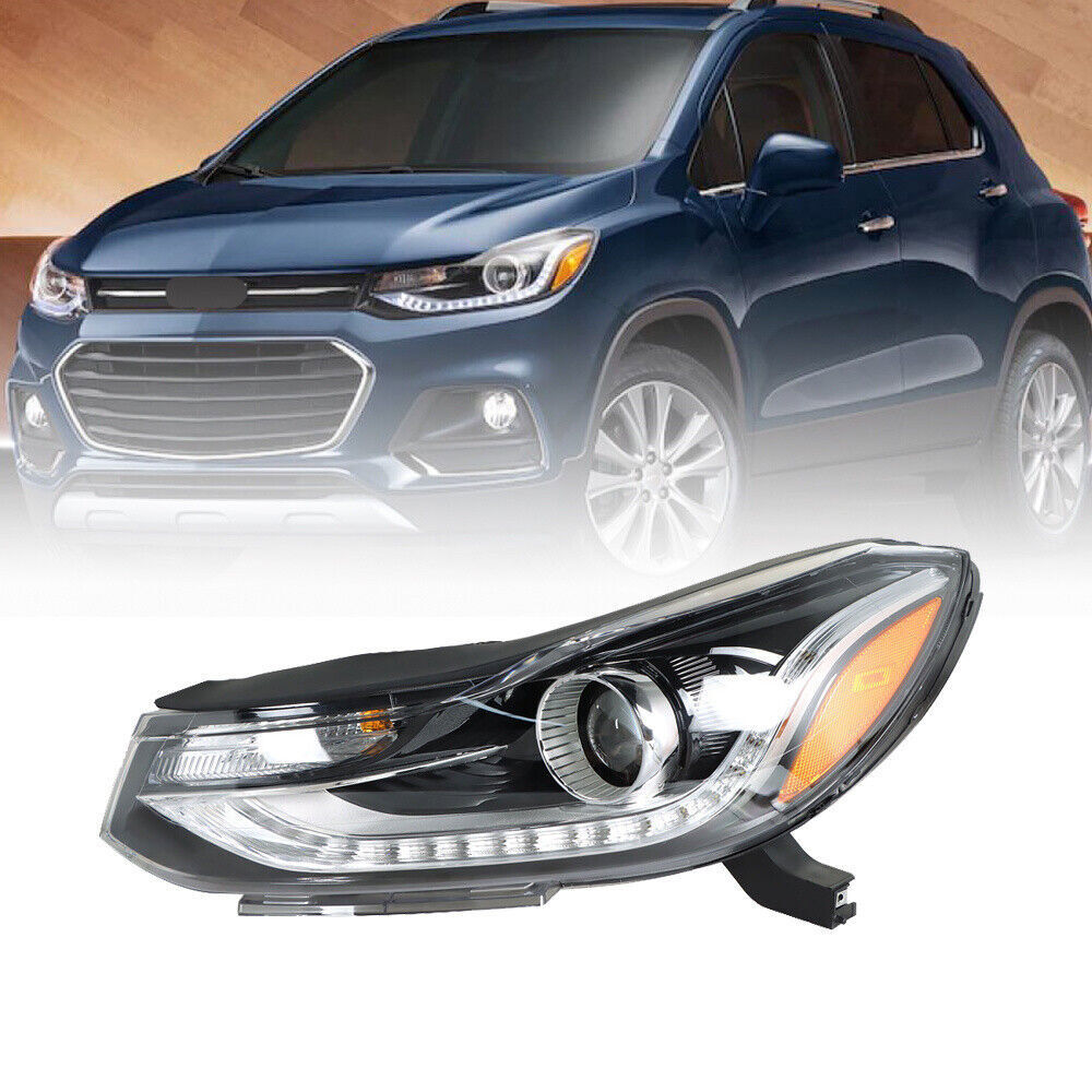 Left Headlight For 2017 2018 2019 Chevy Trax Projector Halogen w/LED DRL