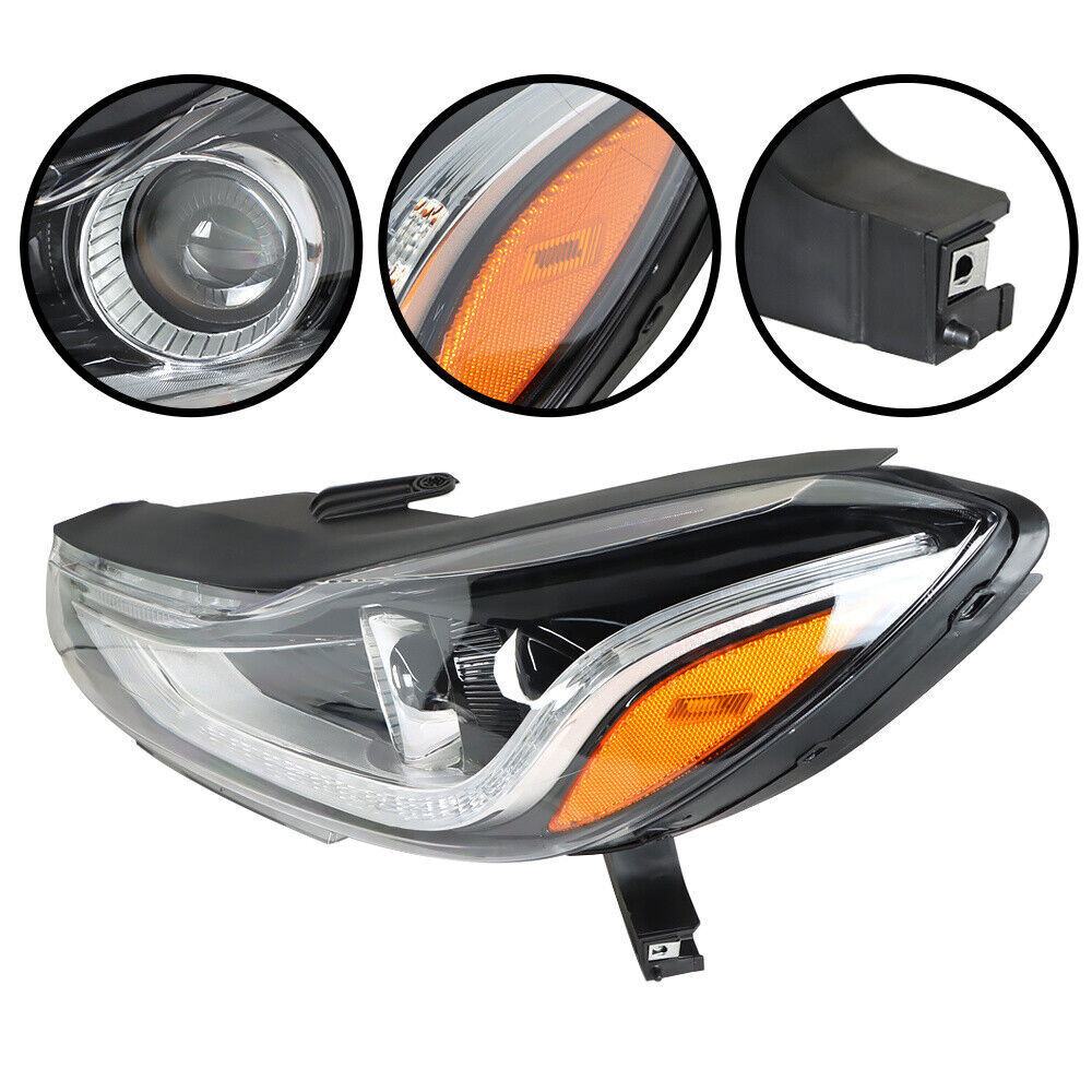 Left Headlight For 2017 2018 2019 Chevy Trax Projector Halogen w/LED DRL